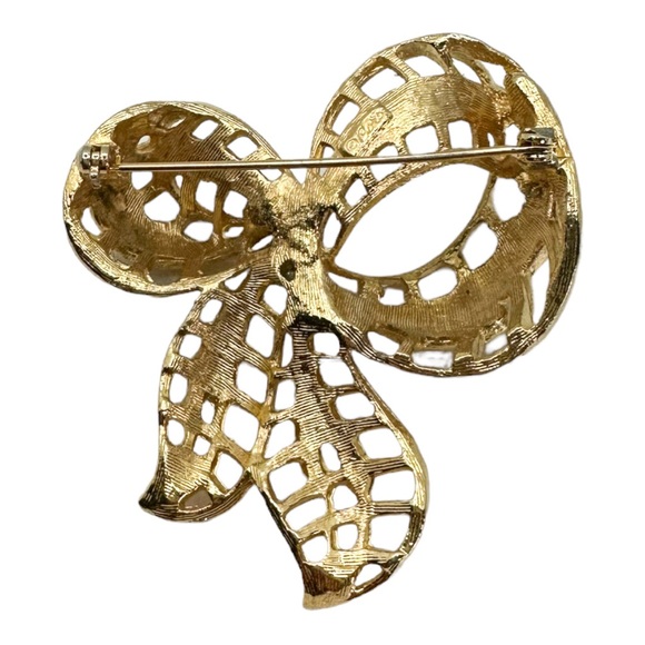 Vintage Coro Bow Brooch - Picture 5 of 7